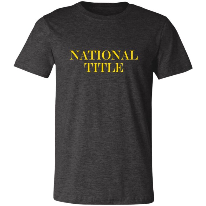 National Title Unisex Jersey Short-Sleeve T-Shirt - Image 2