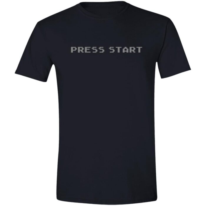 8-bit Press Start Softstyle T-Shirt - Image 4