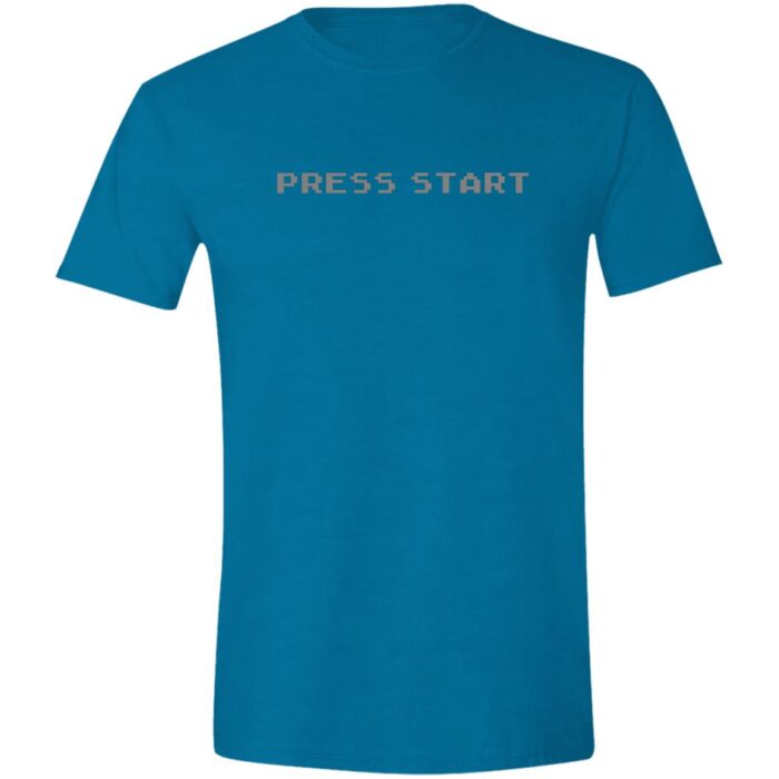 8-bit Press Start Softstyle T-Shirt - Image 5