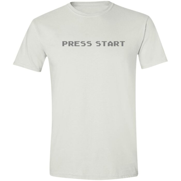 8-bit Press Start Softstyle T-Shirt - Image 2