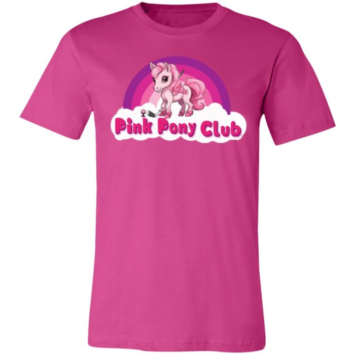 Pink Pony Golf Club Unisex Jersey Short-Sleeve T-Shirt - Image 2